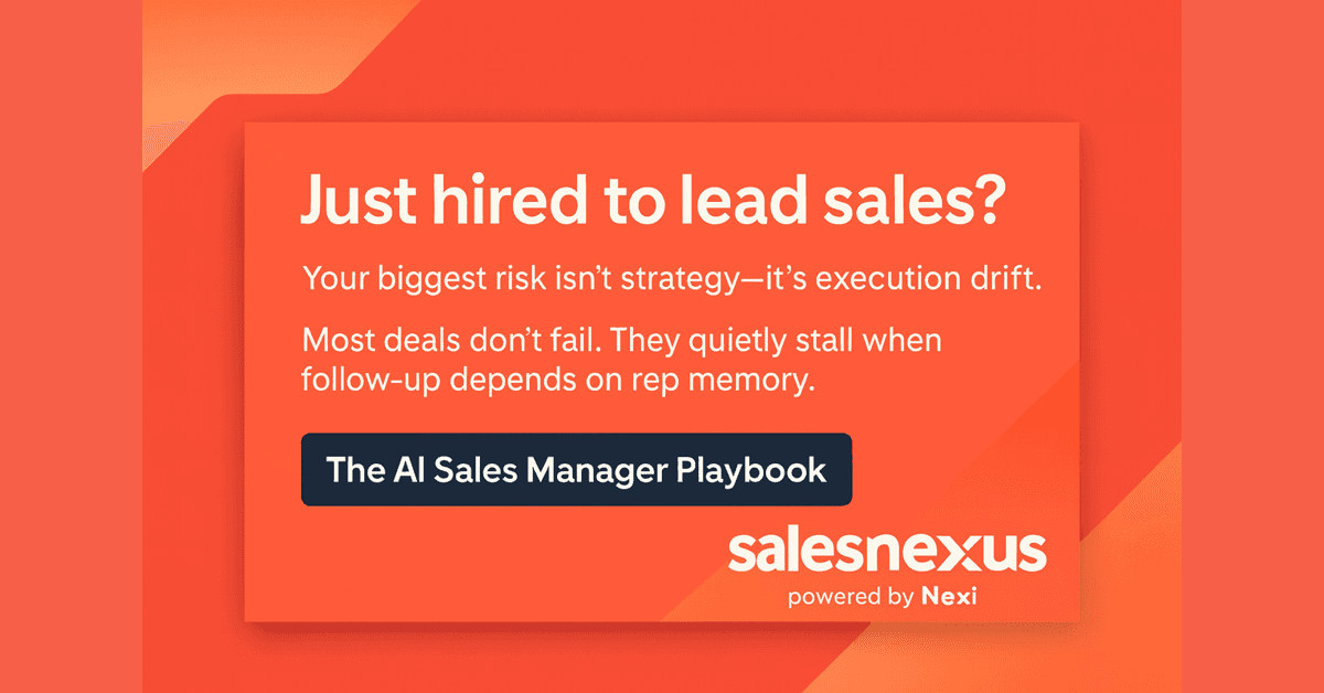 FAQ: SalesNexus AI Sales Manager Playbook - Addressing Revenue Leakage and Sales Performance