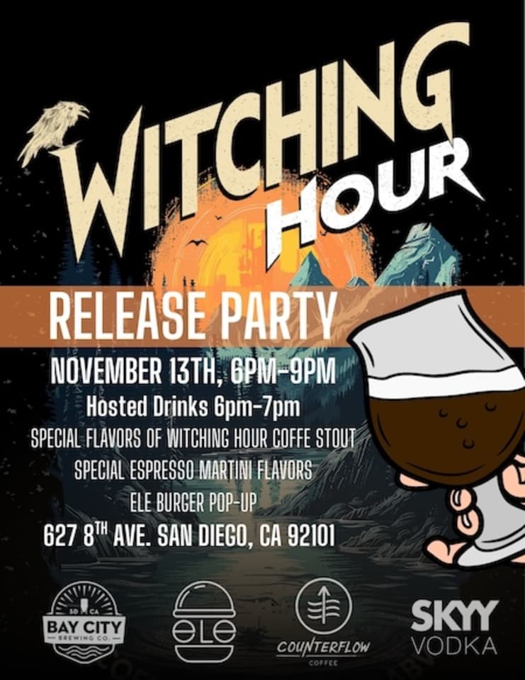 FAQ: Witching Hour Coffee Stout Release by Counterflow Coffee & Bay City Brewing