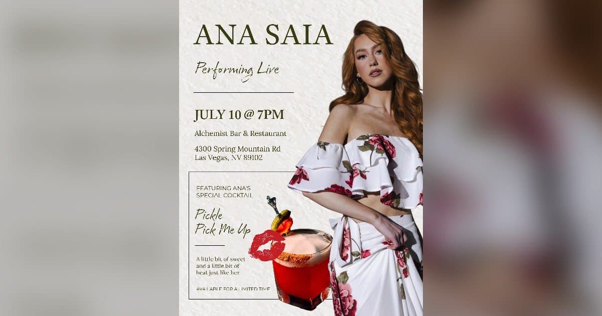 Ana Saia Live Performance and Signature Cocktail FAQ